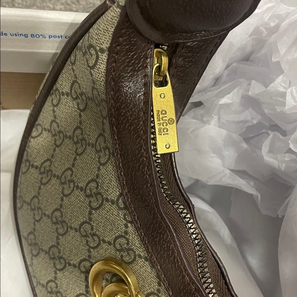 Gucci GG Mini Shoulder Bag in Beige and Brown with Gold Hardware - Picture 10 of 10